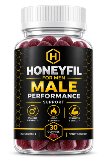 HoneyFil men's vitality gummies bottle